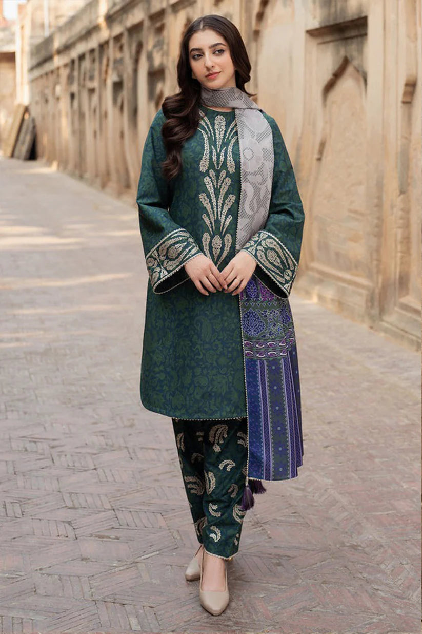 MP831- Winter 3PC Karandi Printed Suit