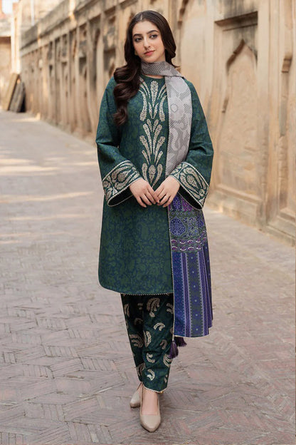 MP831- Winter 3PC Karandi Printed Suit