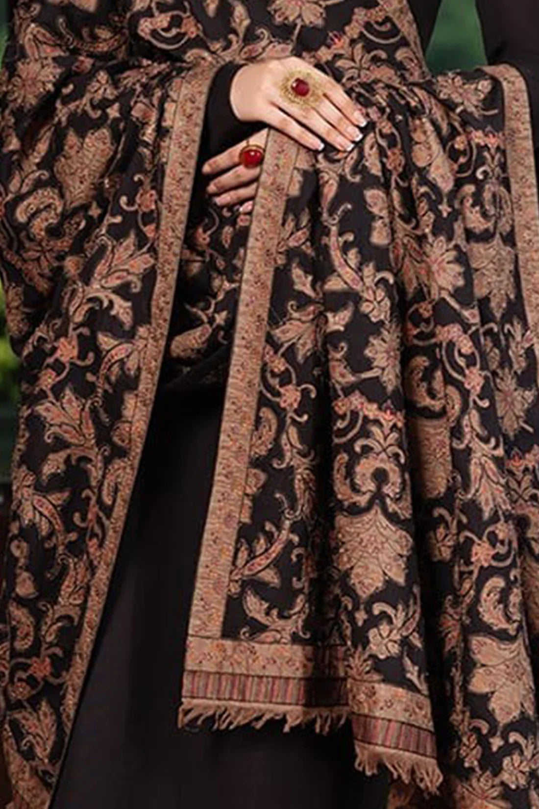 MP880-WINTER Dhanak Suit with Heavy Embroidered Dhanak Shawl