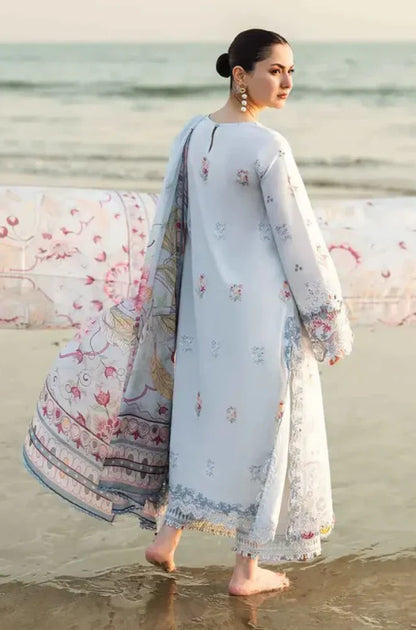 MP1080 - Qalamkar- 3PC ChickenKari Lawn Embroidered Suit