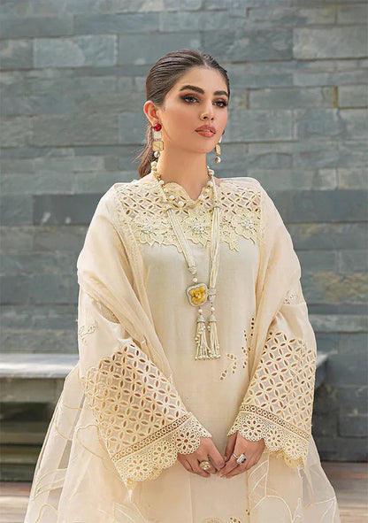 Mp1091 - Qalamkar- 3PC ChickenKari Lawn Embroidered Suit
