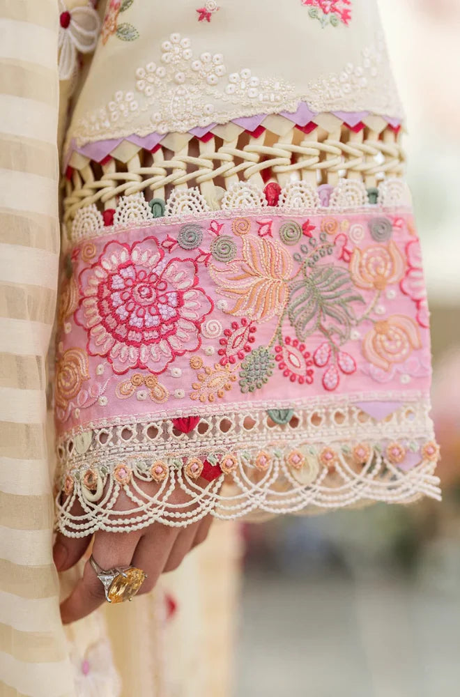 MP1101 - Qalamkar - Summer 3PC Lawn Embroidered Suit KP1101