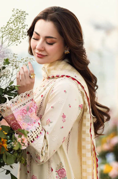 MP1101 - Qalamkar - Summer 3PC Lawn Embroidered Suit KP1101