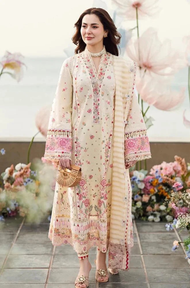 MP1101 - Qalamkar - Summer 3PC Lawn Embroidered Suit KP1101