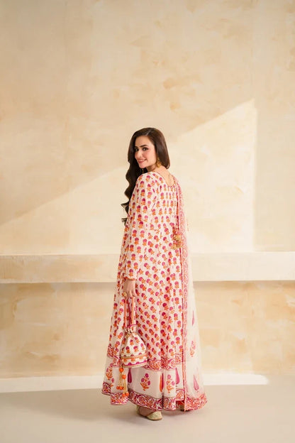 MP1260 - Sana Javed - 3 piece Lawn frock style Printed suit