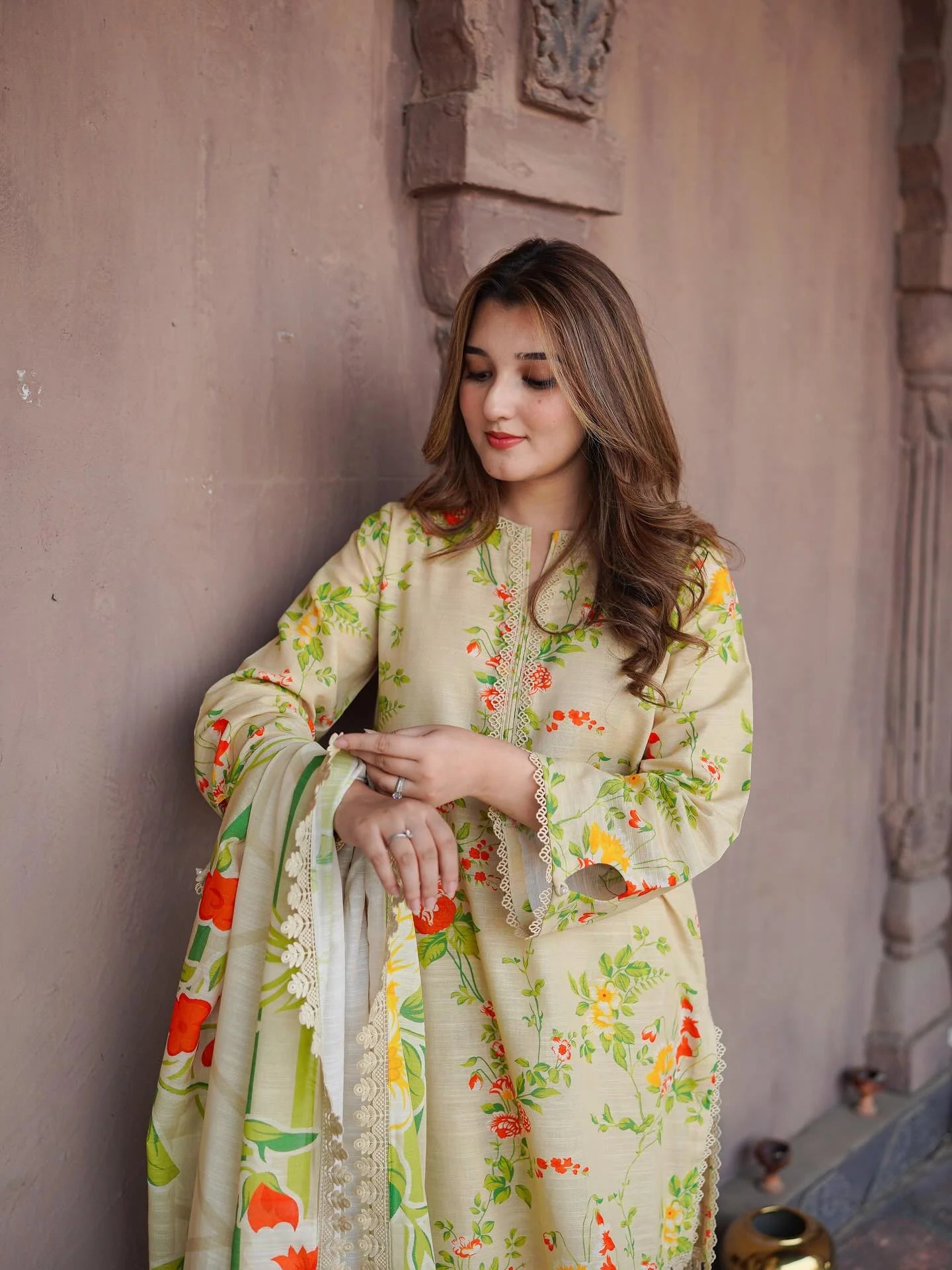 MP33121 - Sapphire - Winter 3PC Karandi Digital Print Dress