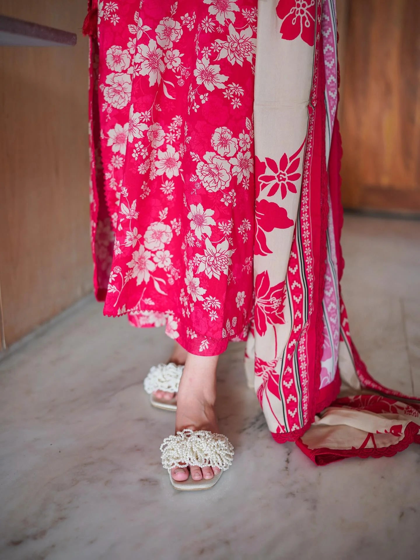 MP33416-Sapphire - Winter 3PC Karandi Digital Print Dress