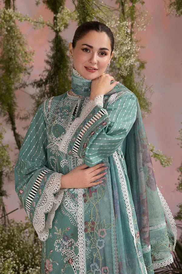 MP1113 - Sobia Nazir - Summer 3PC Lawn ChickenKari Embroidered Suit