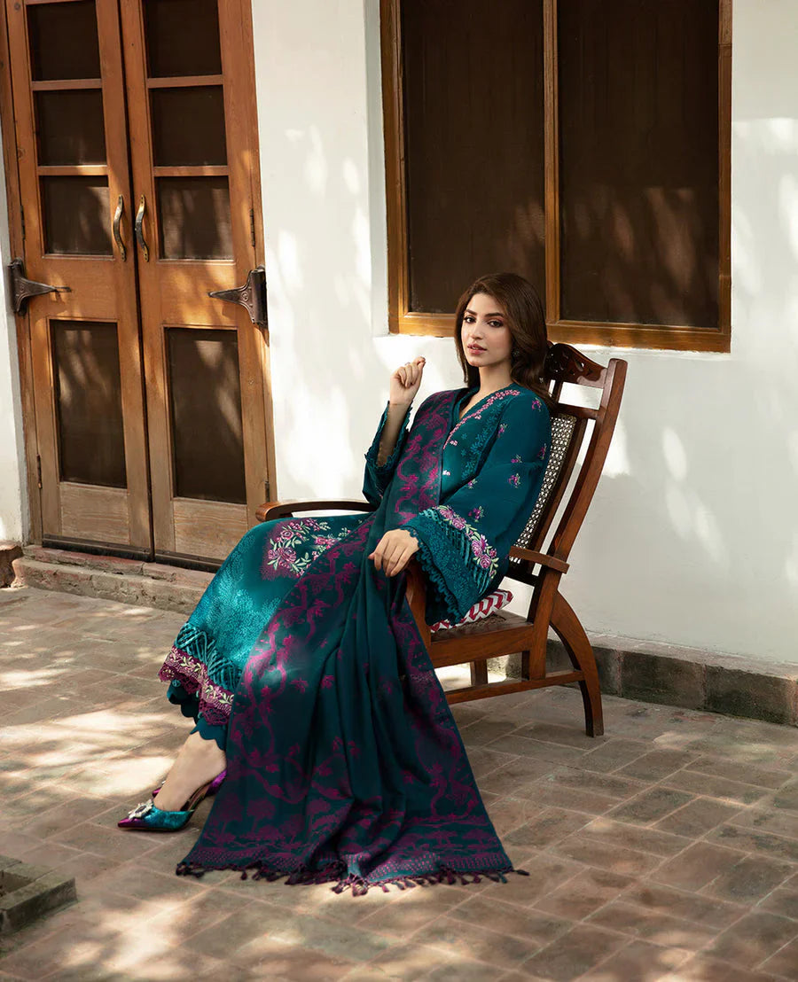 MP3345 Sobia Nazir - Winter 3PC Dhanak Embroidered Suit