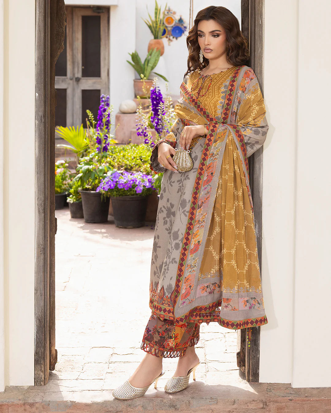 MP1186 - CHARIZMA - Summer 3PC Lawn Digital Print Dress