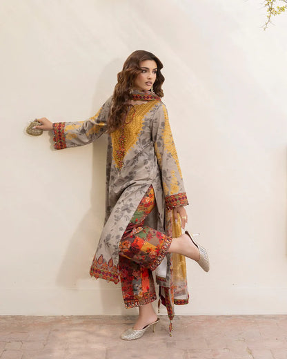 MP1186 - CHARIZMA - Summer 3PC Lawn Digital Print Dress