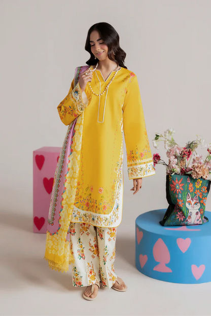 MP1195 - Summer - 3PC Lawn Digital Print Dress