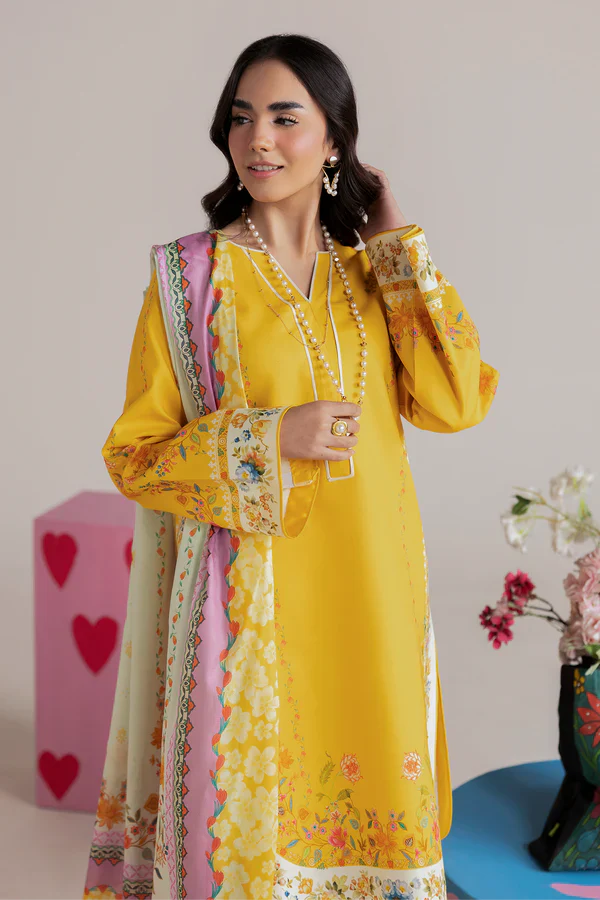 MP1195 - Summer - 3PC Lawn Digital Print Dress