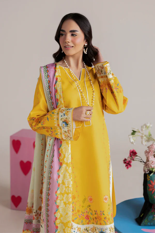 MP1195 - Summer - 3PC Lawn Digital Print Dress