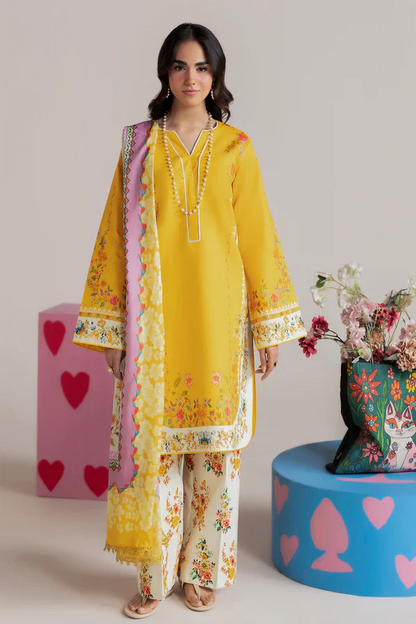 MP1195 - Summer - 3PC Lawn Digital Print Dress