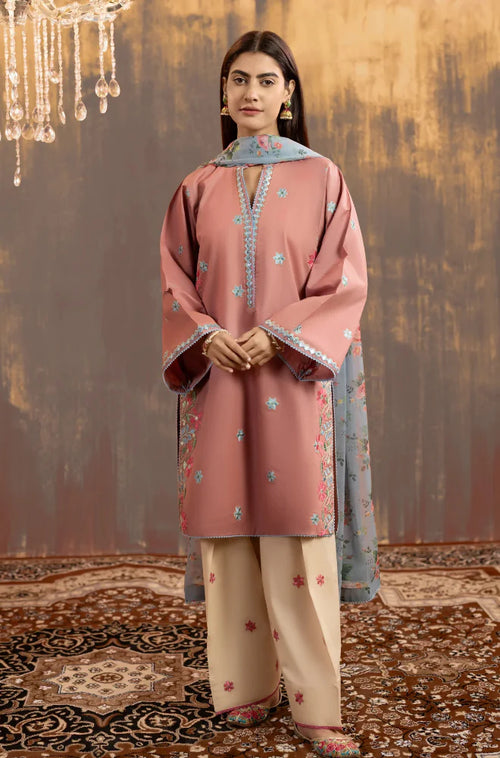 MP1192 - Summer-3PC Lawn Embroidered Suit