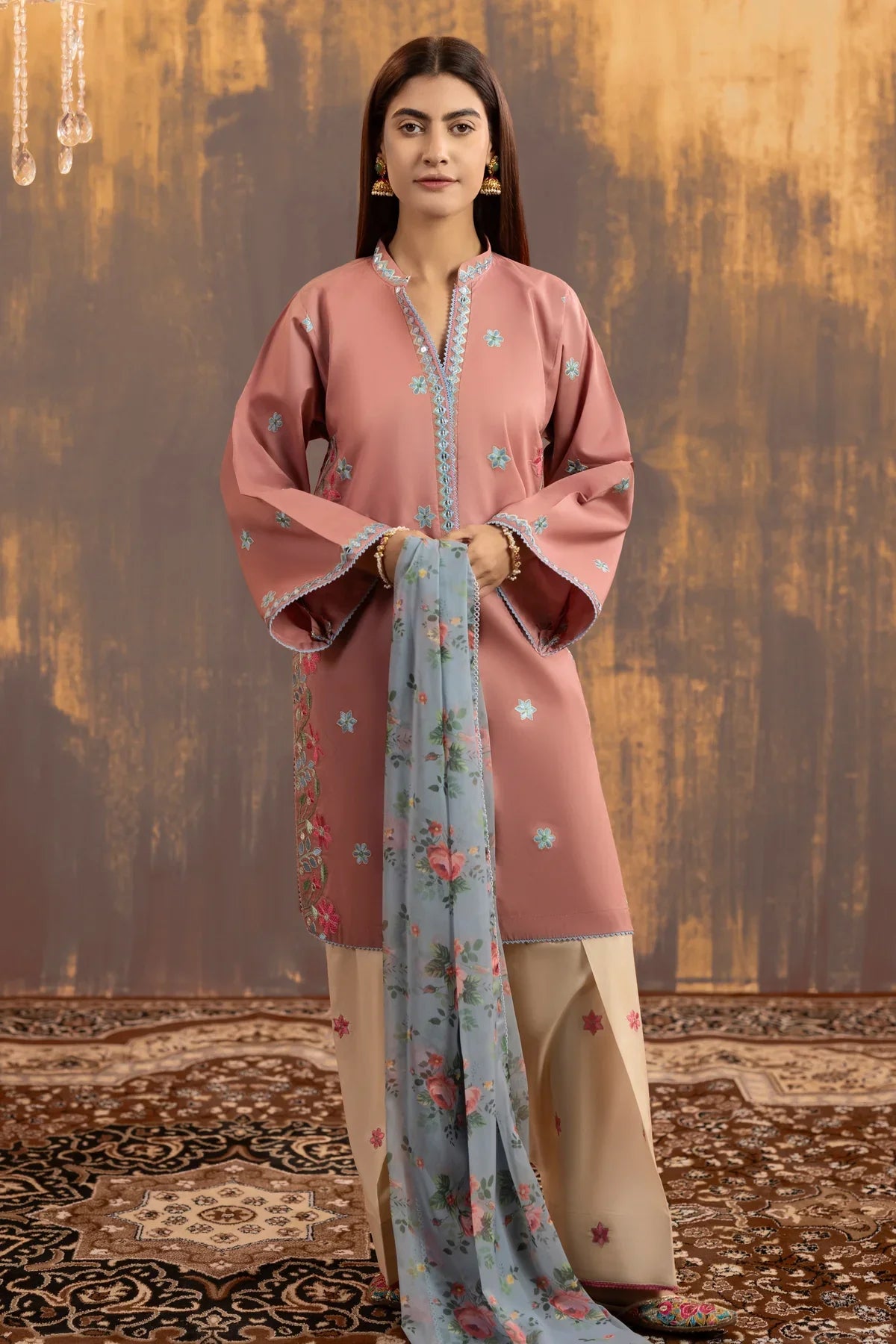 MP1192 - Summer-3PC Lawn Embroidered Suit