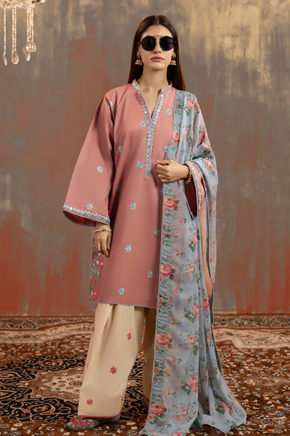 MP1192 - Summer-3PC Lawn Embroidered Suit