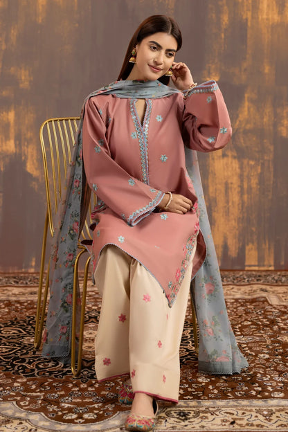 MP1192 - Summer-3PC Lawn Embroidered Suit