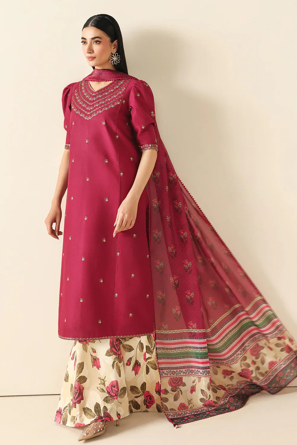 MP1194 - Summer - 3PC Lawn Embroidered Suit
