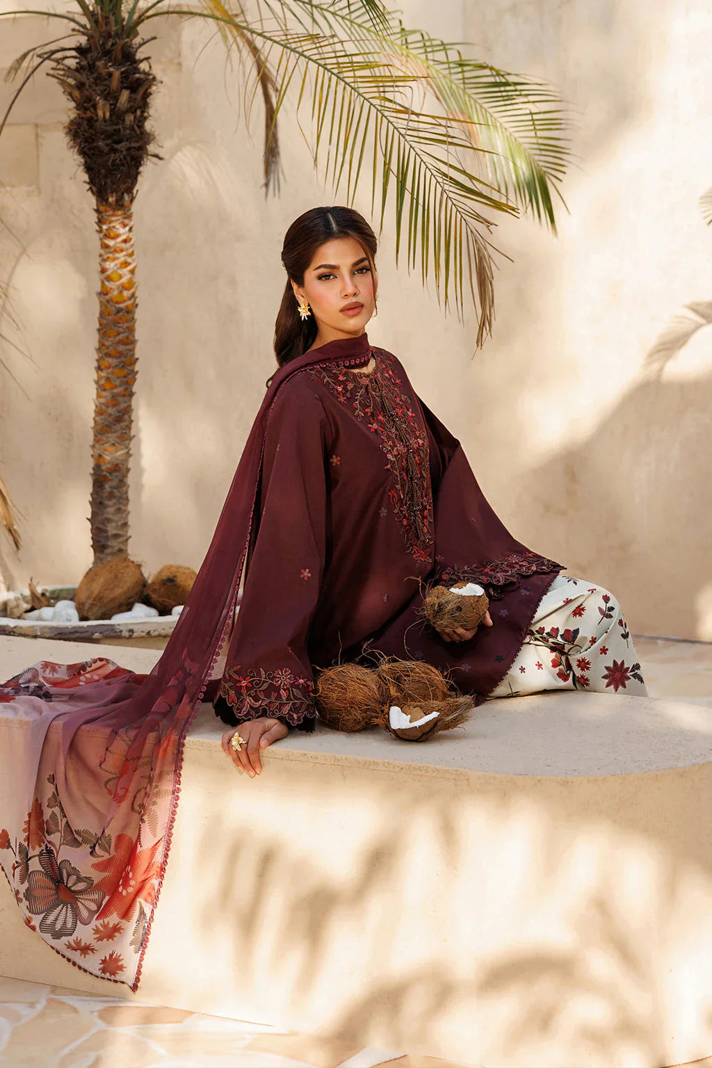 MP1198 - Summer - 3PC Lawn Embroidered Suit