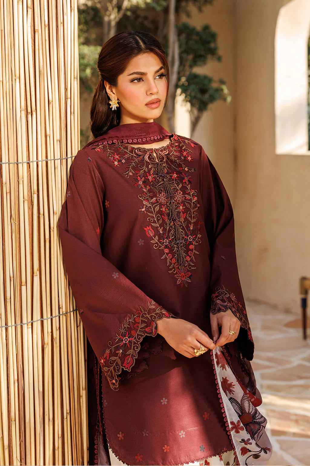 MP1198 - Summer - 3PC Lawn Embroidered Suit