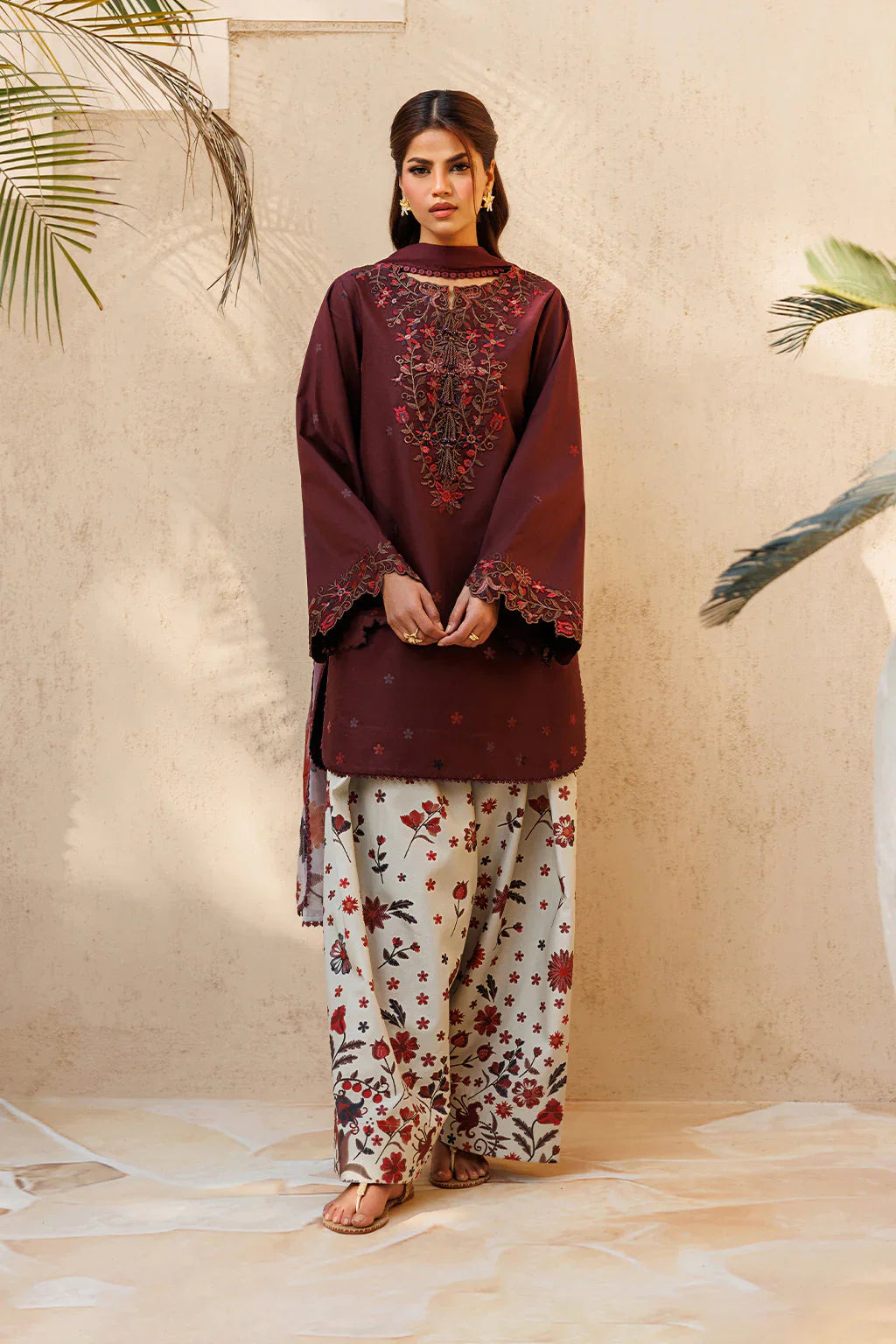 MP1198 - Summer - 3PC Lawn Embroidered Suit