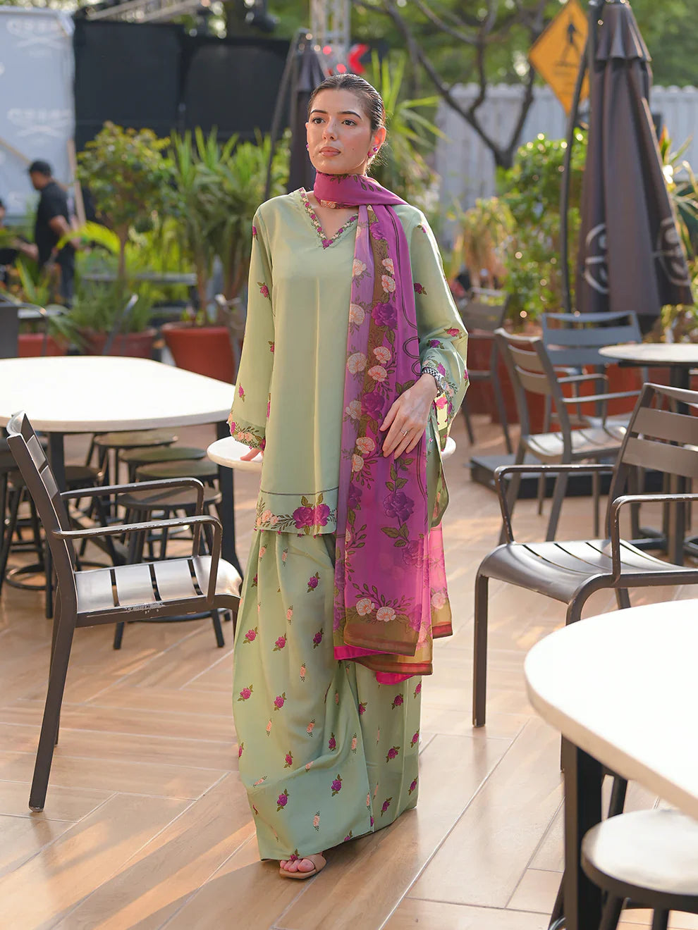 MP1197 - Summer 3PC Lawn Digital Print Dress