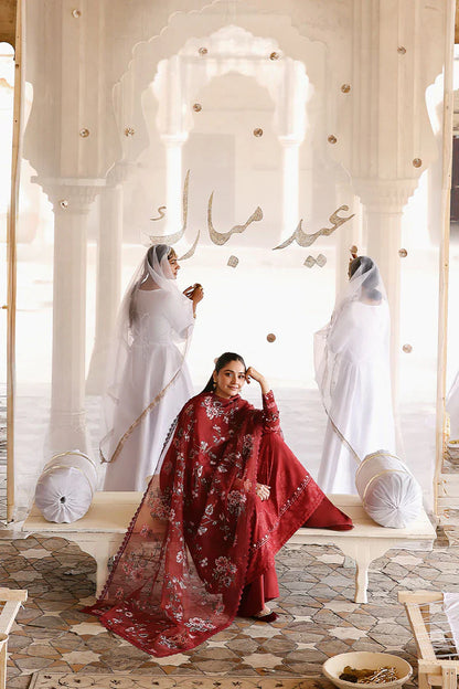 MP1176 - Dure Fishan - Summer 3PC Lawn Embroidered Suit