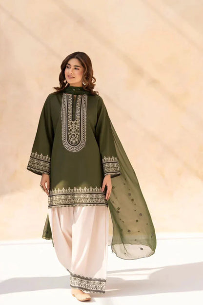 MP1183 - Sapphire - Summer 3PC Lawn Embroidered Suit