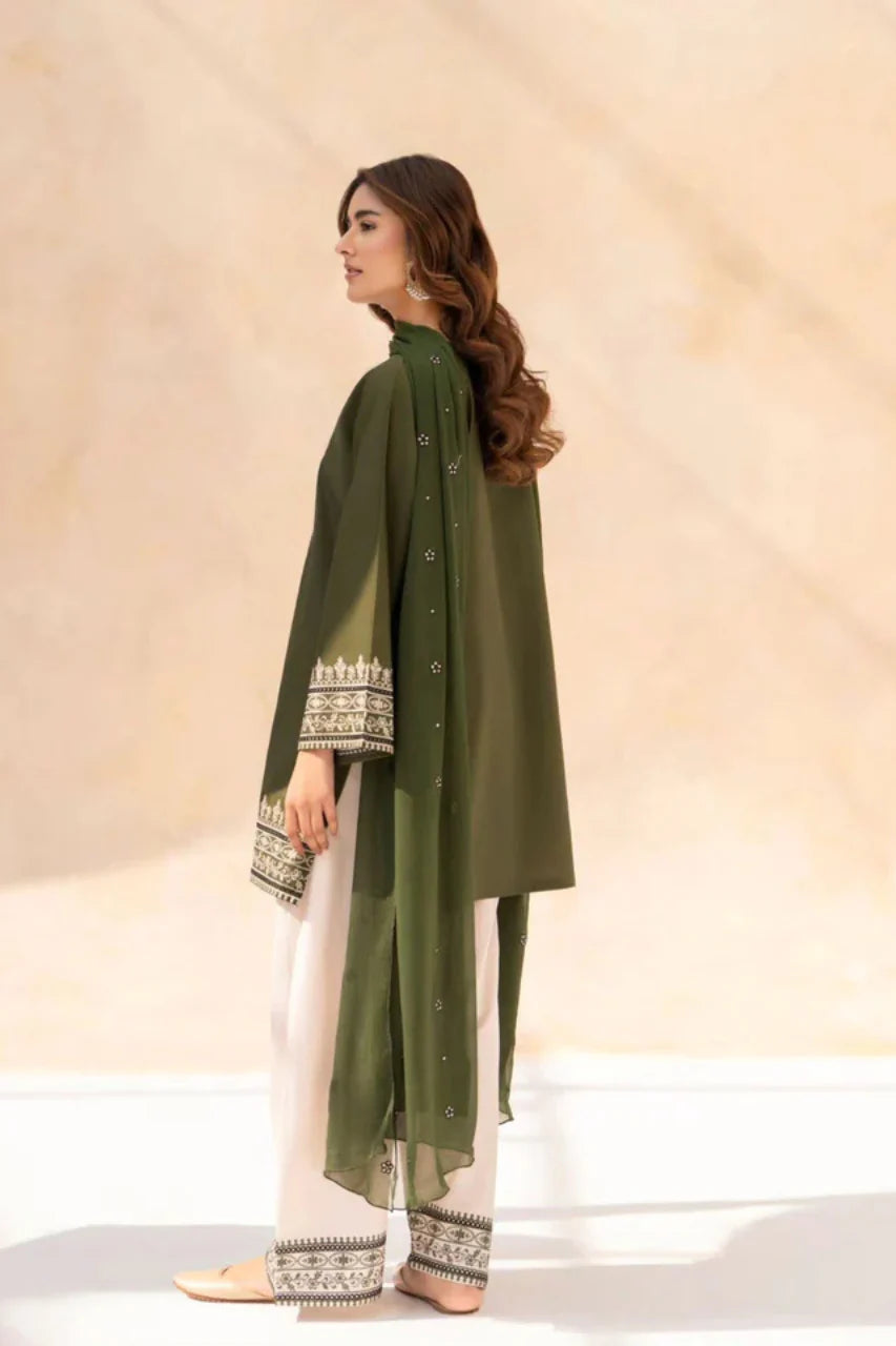 MP1183 - Sapphire - Summer 3PC Lawn Embroidered Suit