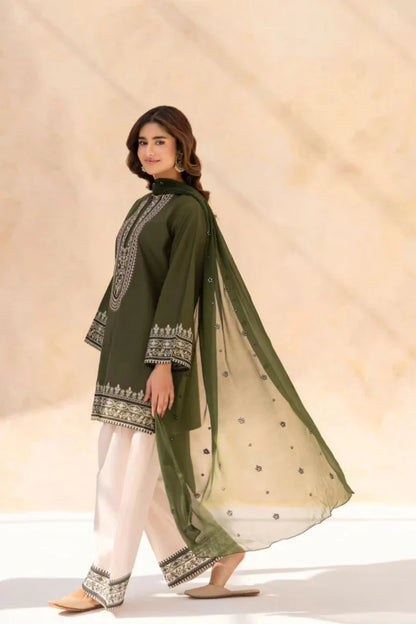 MP1183 - Sapphire - Summer 3PC Lawn Embroidered Suit