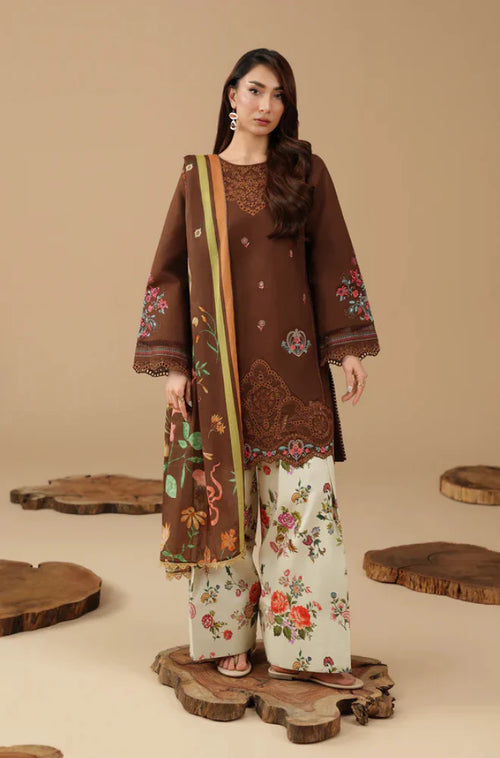 MP1211 - RajBari - Summer-3PC Lawn Embroidered Suit