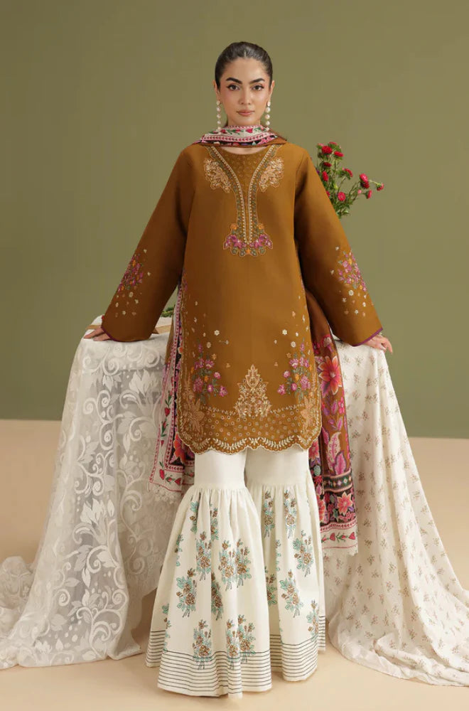MP1212 - RajBari - Summer-3PC Lawn Embroidered Suit
