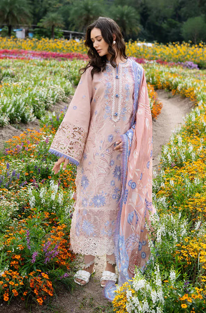 MP1214 - Mushq - SUMMER 3PC Lawn ChickenKari Embroidered Suit-