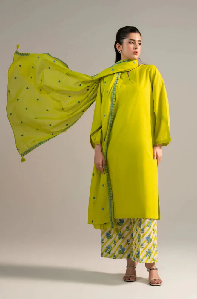 MP1232 - Sapphire - Summer - 3PC Lawn Embroidered Suit