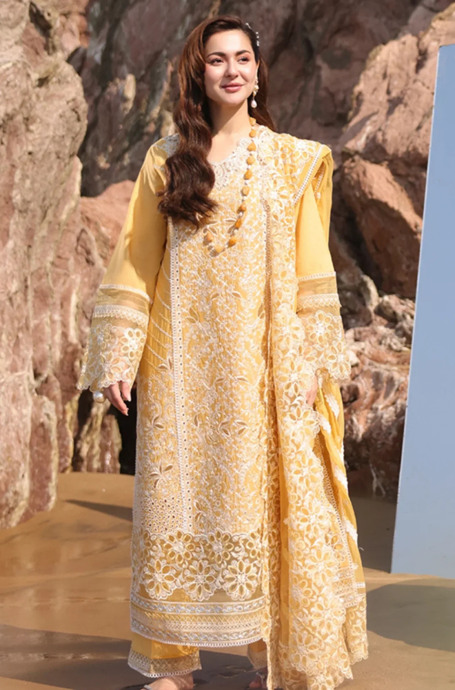 MP1108 - Imrozia Serene - Summer 3PC Lawn Chikenkari Embroidered Shirt