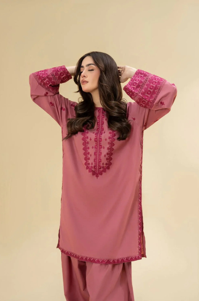 MP3371 -  Lazuli - Winter 2PC Dhanak Embroidered Suit