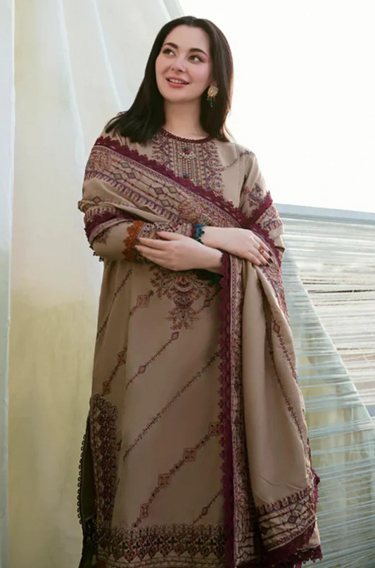 Mp3346 Florent - Winter 3PC Dhanak Embroidered Suit