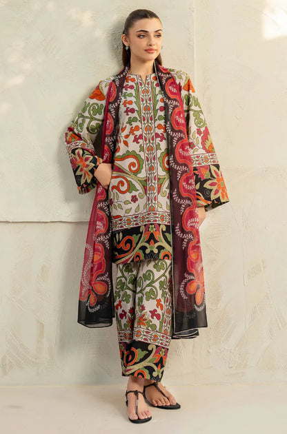 MP1158 - Jazmin - Summer 3PC Lawn Digital Print Dress