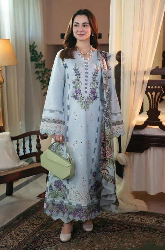 MP1040 - Qalamkar - 3PC Lawn ChickenKari Embroidered Suit