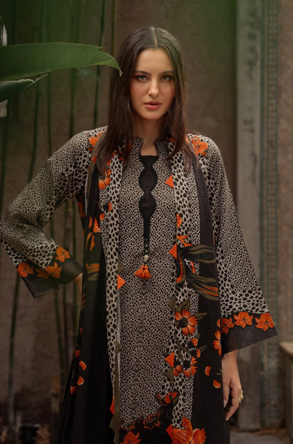 mp1215 Winter 3PC Dhanak all over Printed Suit