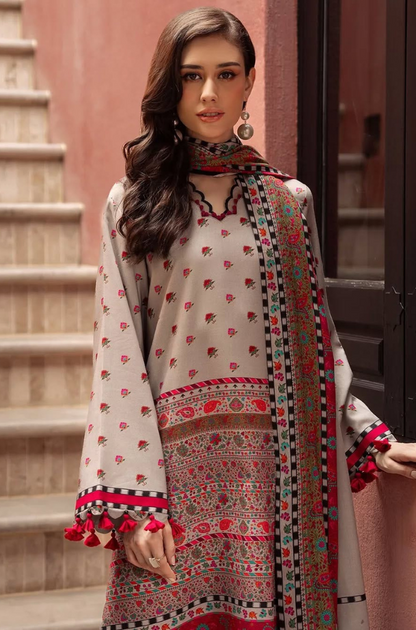mp1213 Winter 3PC Dhanak ALL OVER Printed Suit
