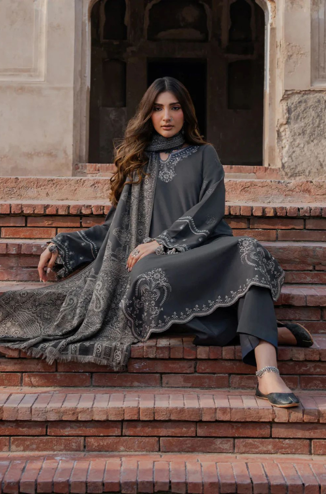 MP33403 - 3 Piece Unstitched Embroidery Dhanak