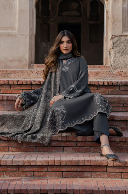 MP33403 - 3 Piece Unstitched Embroidery Dhanak