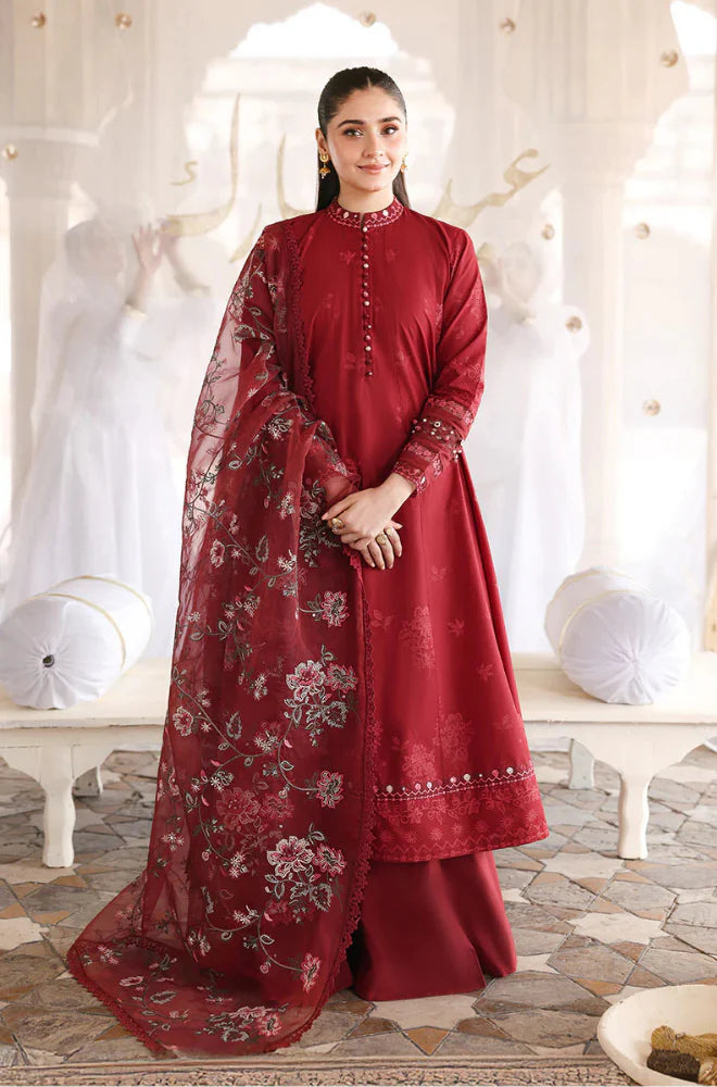 MP1176 - Dure Fishan - Summer 3PC Lawn Embroidered Suit