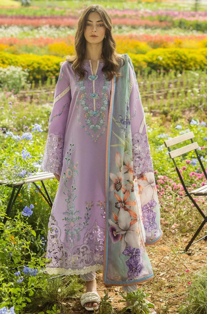 MP1078 Mushq - 3PC Lawn Embroidered Suit -  Rs.9,000.00 Rs.4,999.00