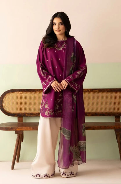 MP1207 - Baroque - Summer-3PC Lawn Embroidered Suit