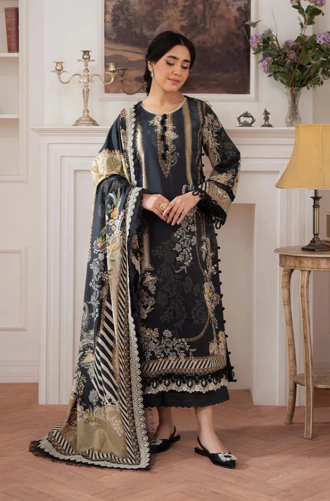 KP1219 - Summer 3PC Lawn Digital Print Dress