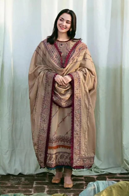 Mp3346 Florent - Winter 3PC Dhanak Embroidered Suit